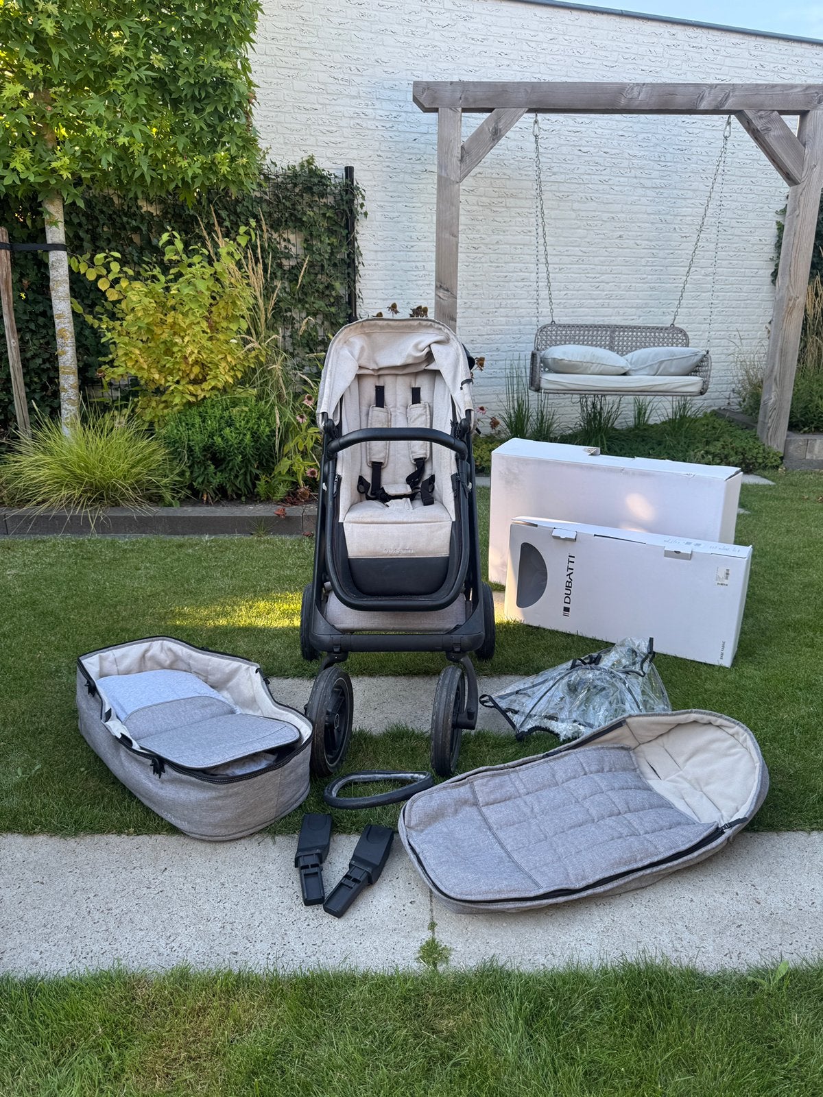Complete set kinderwagen Dubatti One, Ophalen, Zo goed als nieuw, Overige merken, Luchtbanden