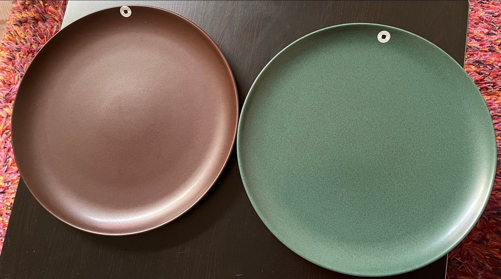 Hoganas Keramik Dinerborden 30cm - Bruin & Groen, Ophalen, Overige merken, Keramiek, Nieuw