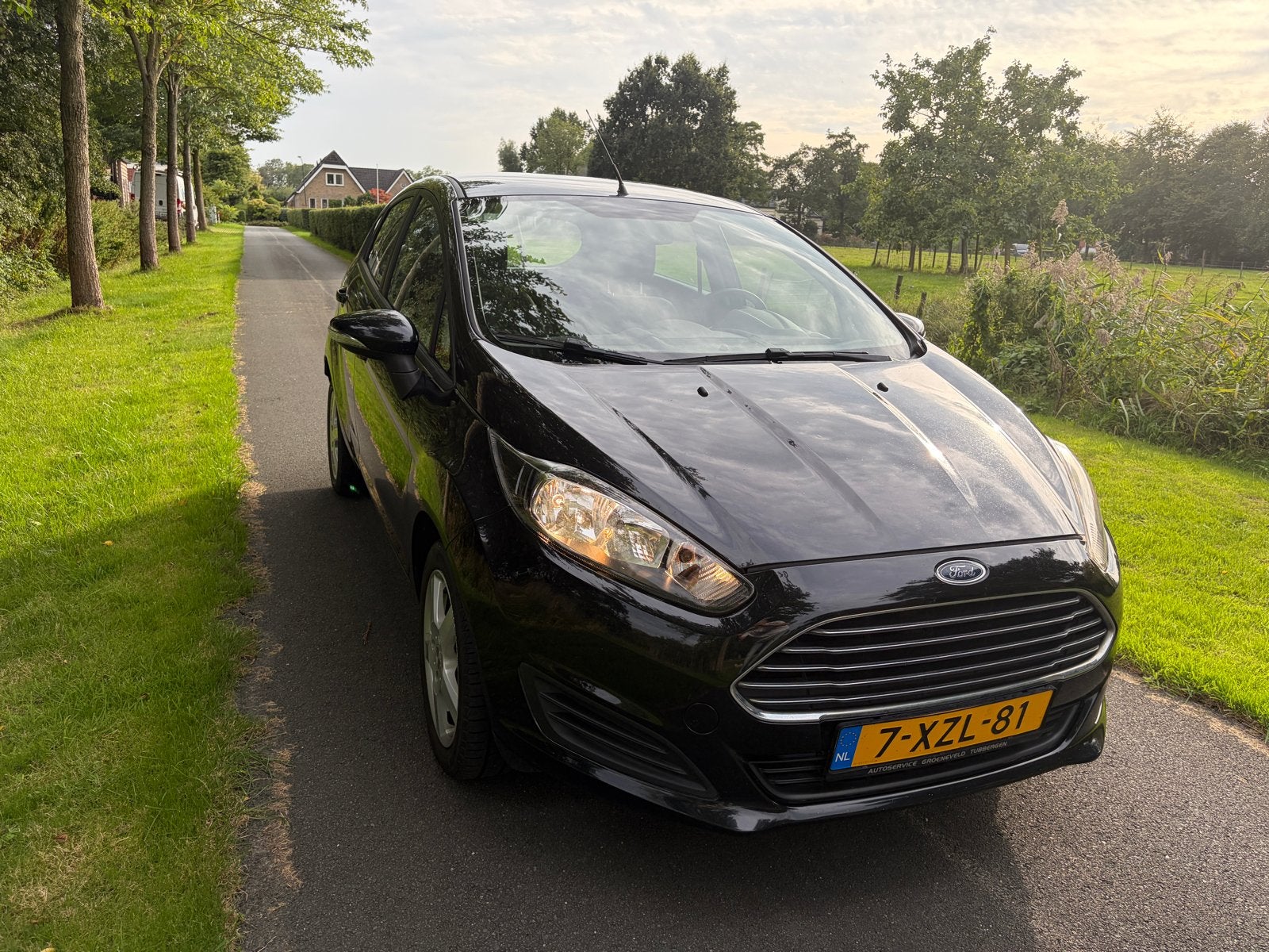 Zeer mooie Ford Fiësta 1.0 59KW/80PK 5D 2013 Zwart, Auto's, Voorwielaandrijving, 40 €/maand, 525 kg, Handgeschakeld