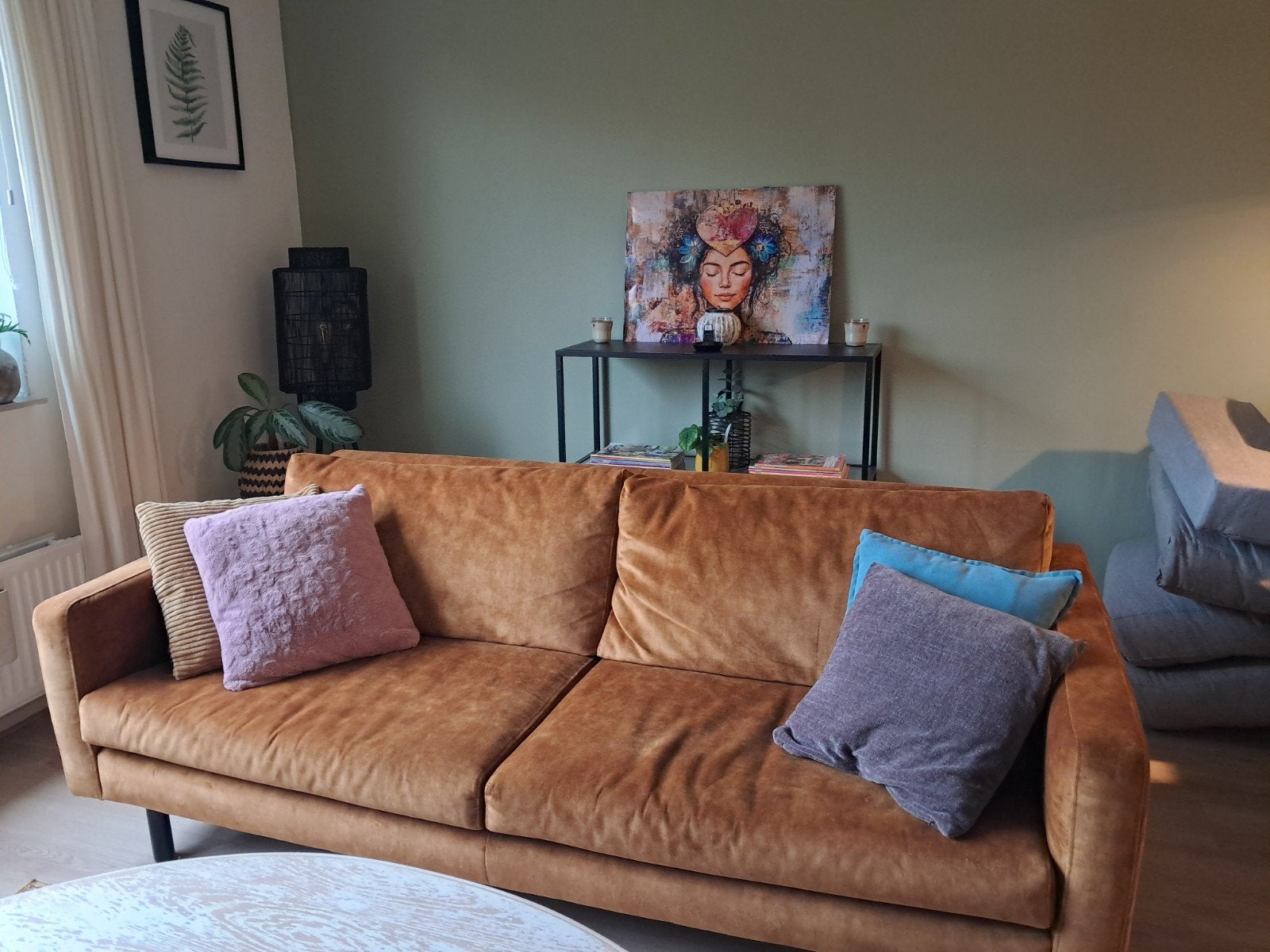 Velvet bank comfortabel, Ophalen