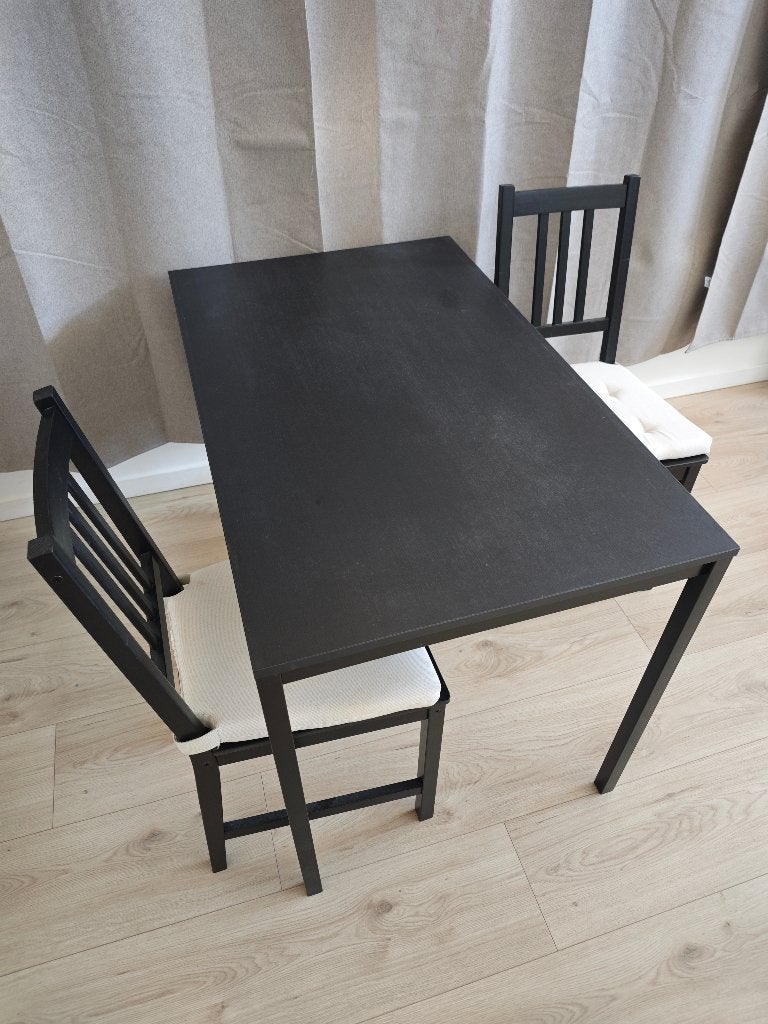 Table and chairs Ikea, Ophalen, Overige materialen, 100 tot 150 cm, Tot twee personen