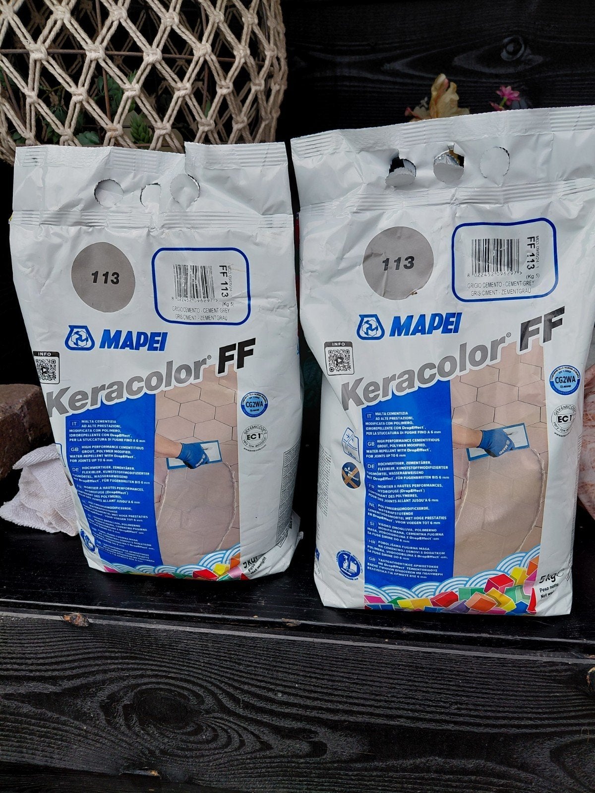 Mapei voeg mortel grijs kleur 113, Ophalen, Overige materialen, 30 cm of meer, 50 tot 150 cm