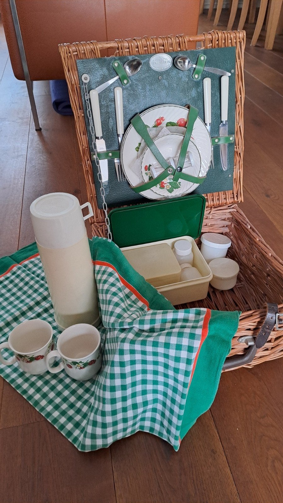 Sfeervolle Picknickmand  Brexton Collection. Vintage, Ophalen, Gebruikt