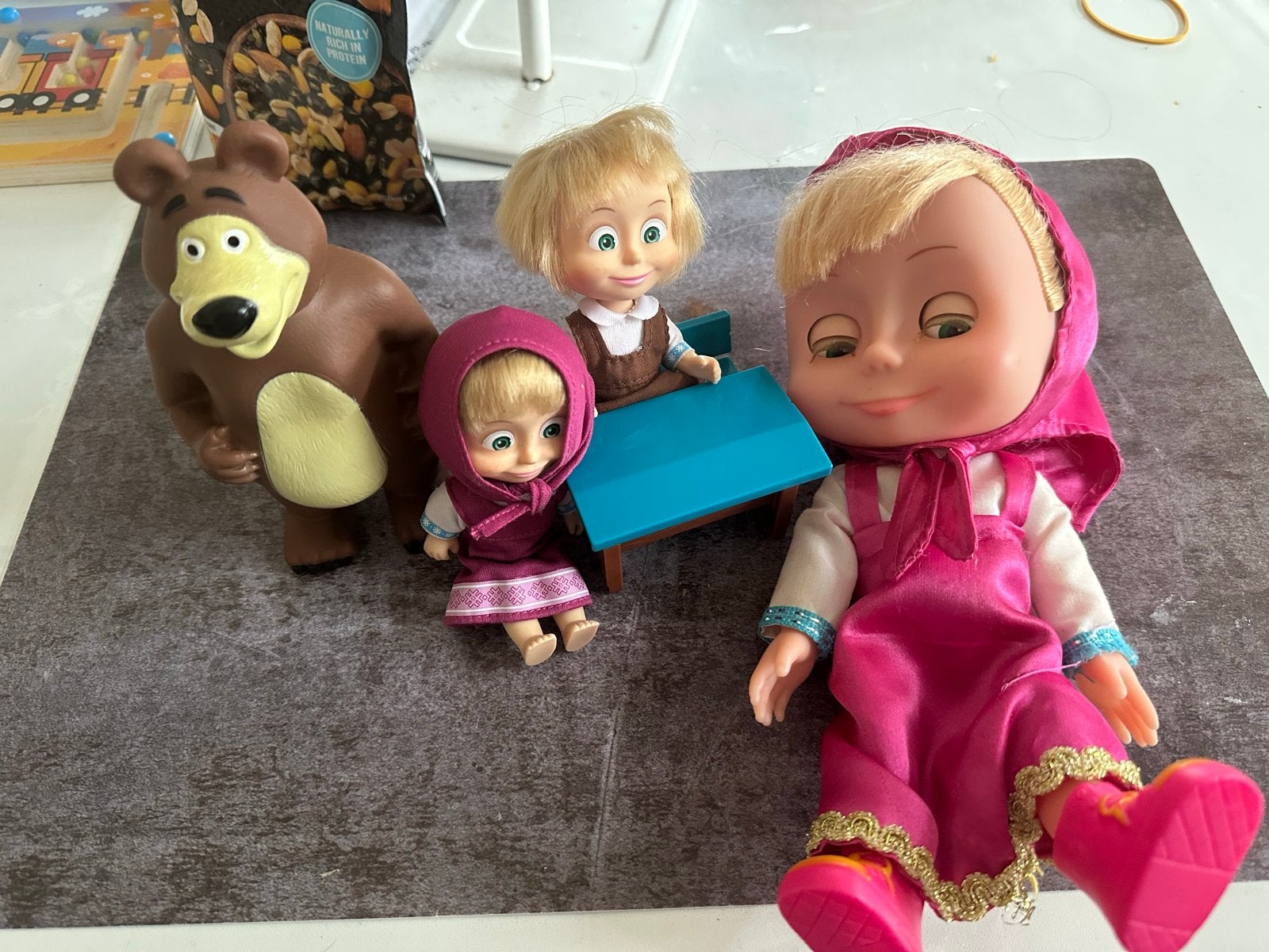 Masha en de Beer poppen set, Kinderen en Baby's, Ophalen of Verzenden, Gebruikt, Overige typen