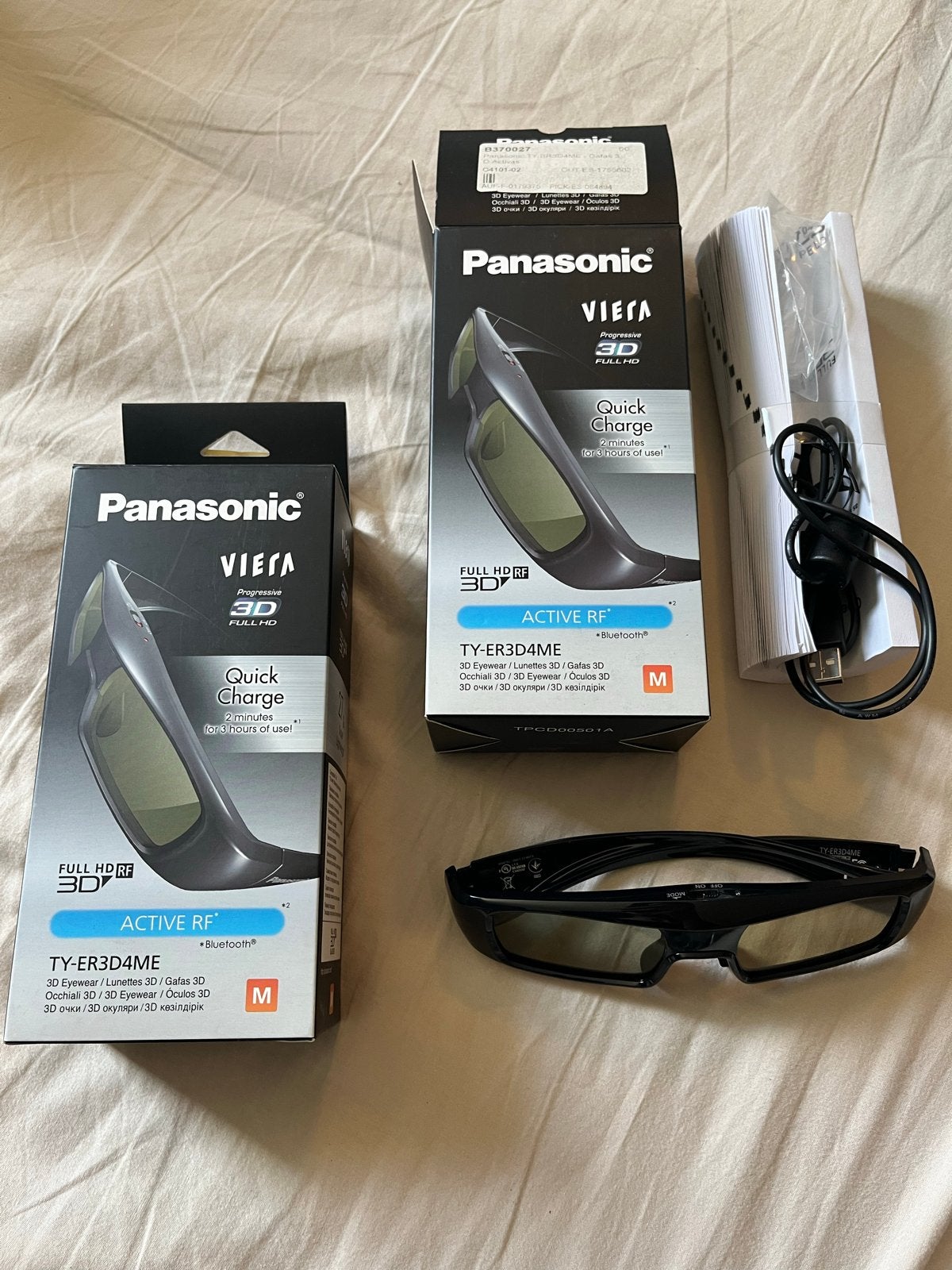 Panasonic VIERA 3D Brillen TY-ER3D4ME (2 stuks), Verzenden, Nieuw