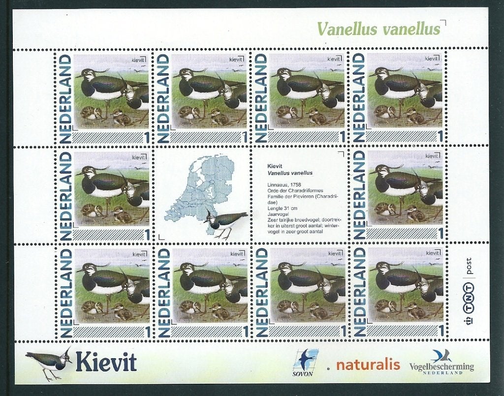 Vel persoonlijke zegels, vogels Kievit postfris, Ophalen of Verzenden, Postfris