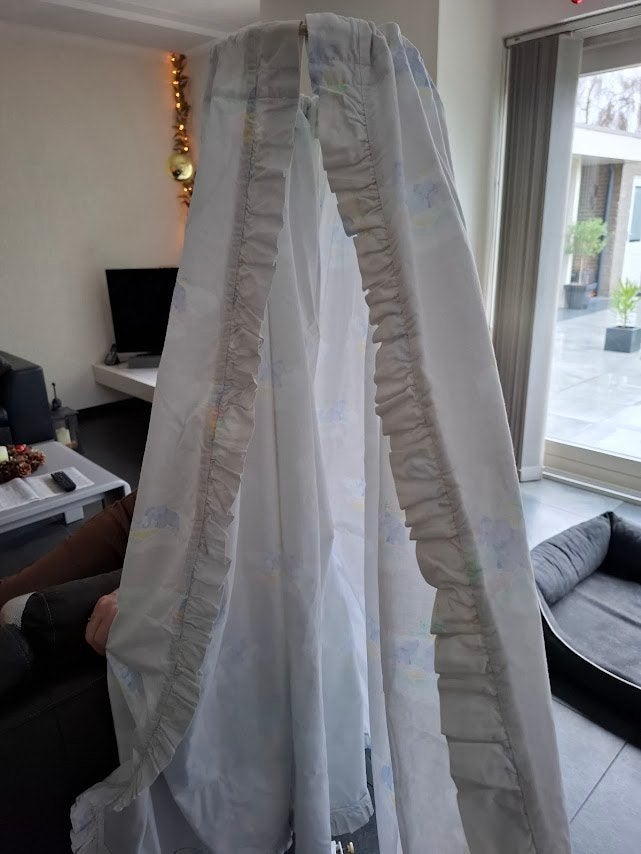 sluier voor sluierstandaard, Kinderen en Baby's, Babywiegjes en Ledikanten, Ophalen of Verzenden, Gebruikt, Ledikant