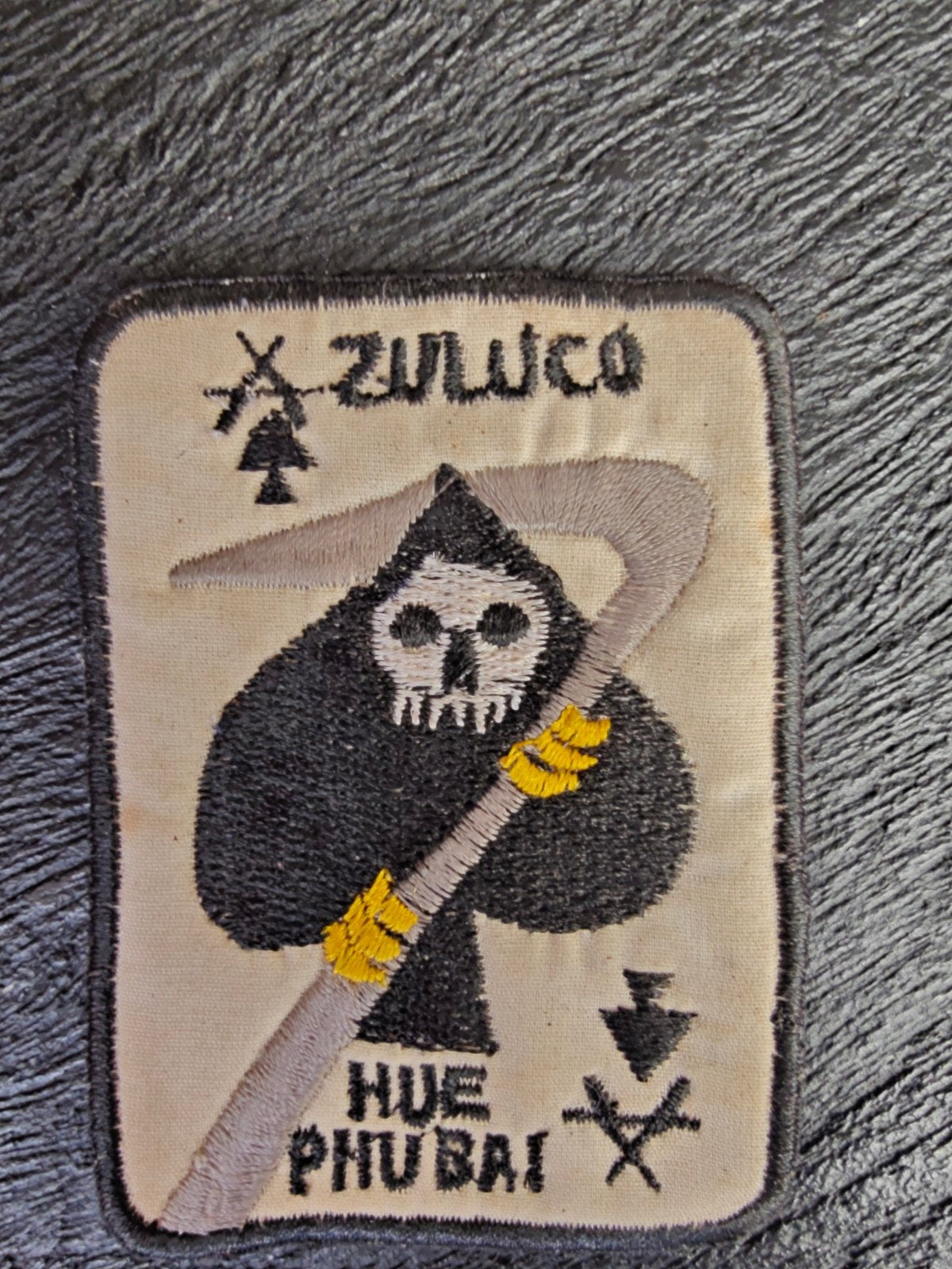 Patch , US ARMY 101st Airborne Division Zulu Company Hue Phu, Verzamelen, Ophalen of Verzenden, Landmacht, Amerika, Embleem of Badge