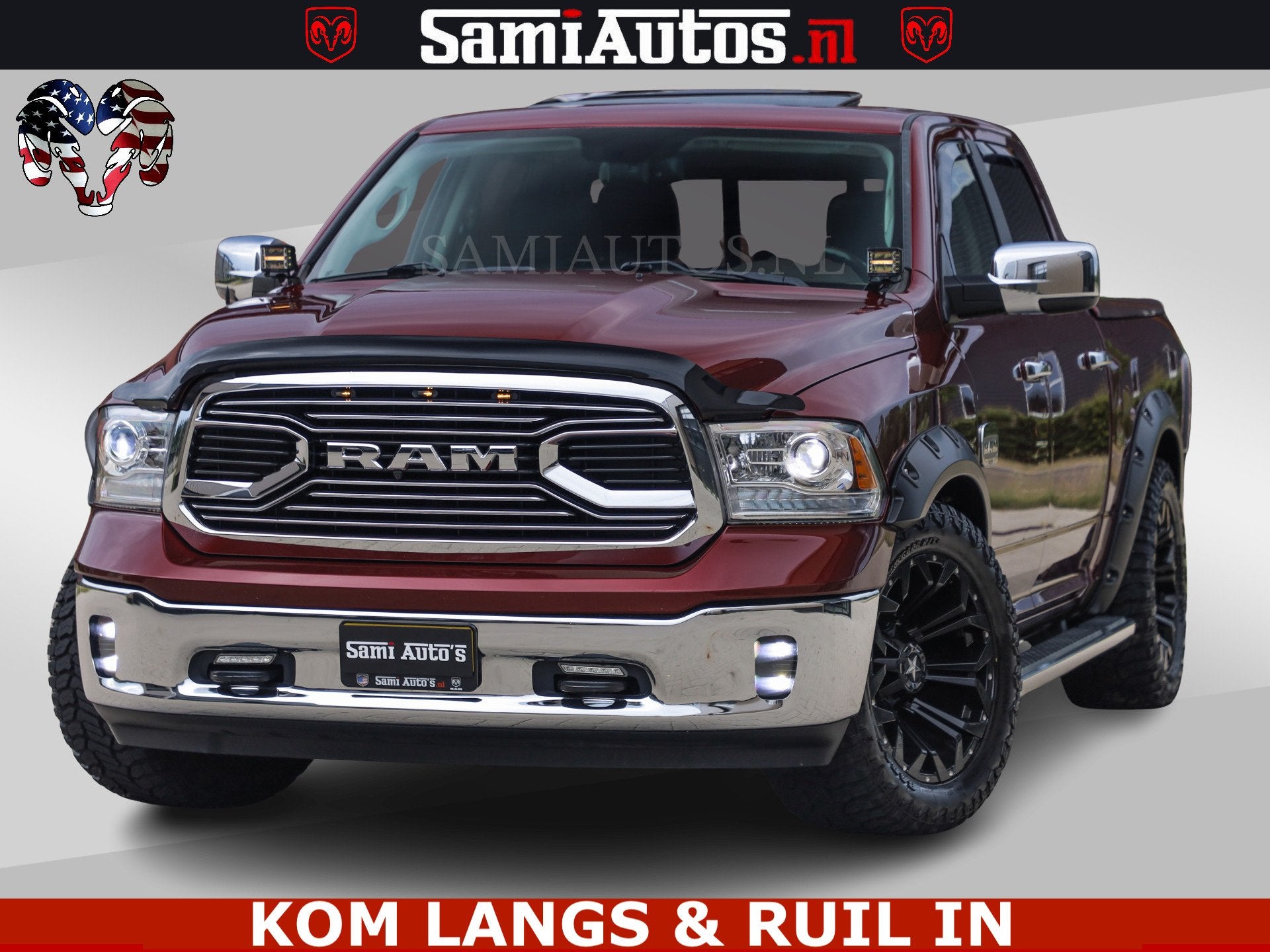 Dodge Ram 1500 HULK | 5.7 V8 | MARGE BTW VRIJ | LUCHTVERING, Auto's, Automaat, Gebruikt, 5654 cc, Met garantie (alle)
