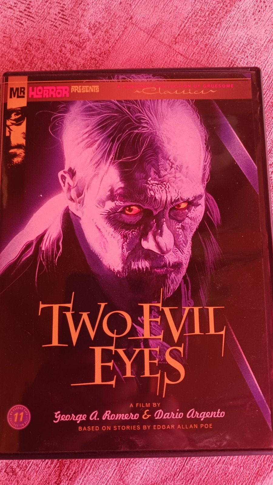Dvd ,Two Evil Eyes.  Horror, Vanaf 16 jaar, Ophalen of Verzenden, Zo goed als nieuw