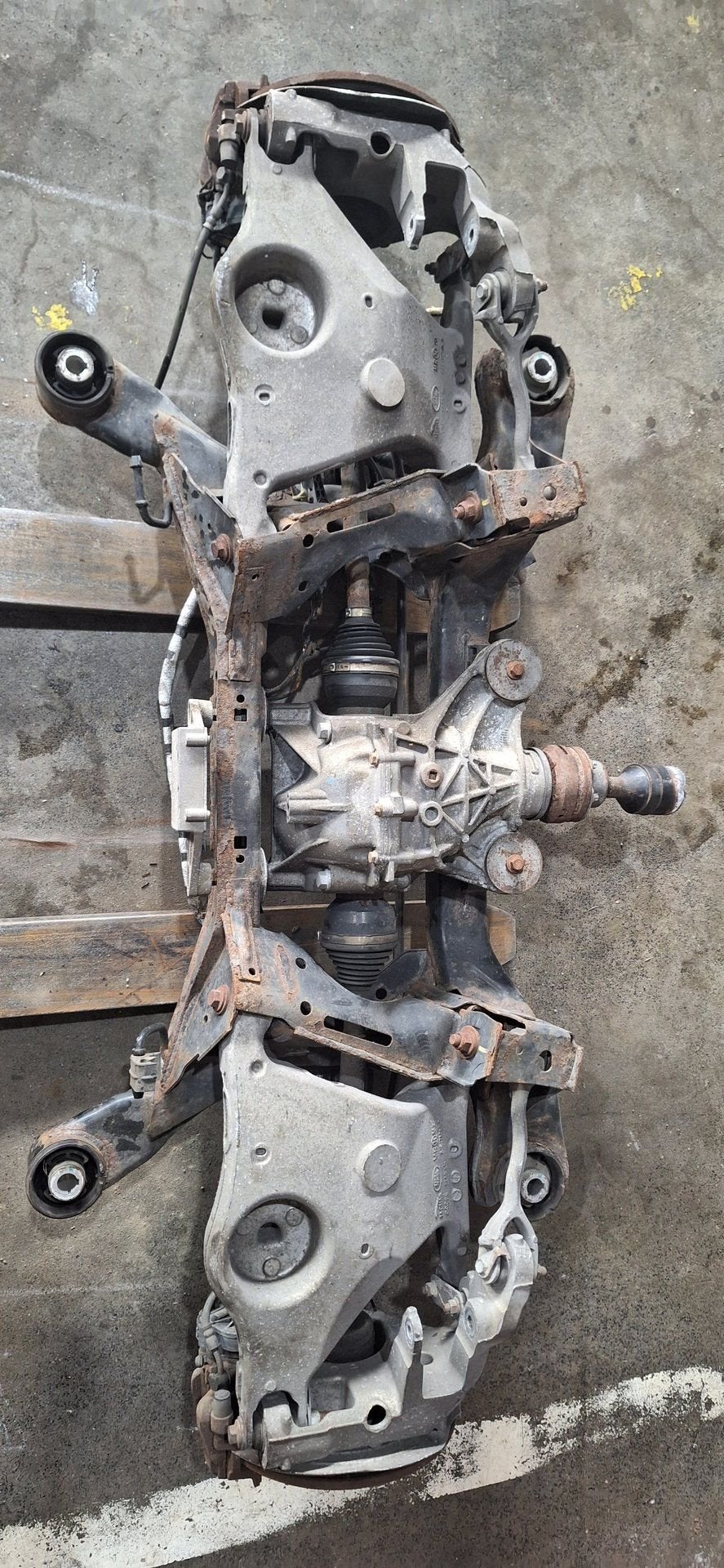 Complete Achteras Subframe Jaguar XE X760 Differentieel Aand, Auto-onderdelen, Ophanging en Onderstel, Gebruikt, -, -, Ophalen of Verzenden