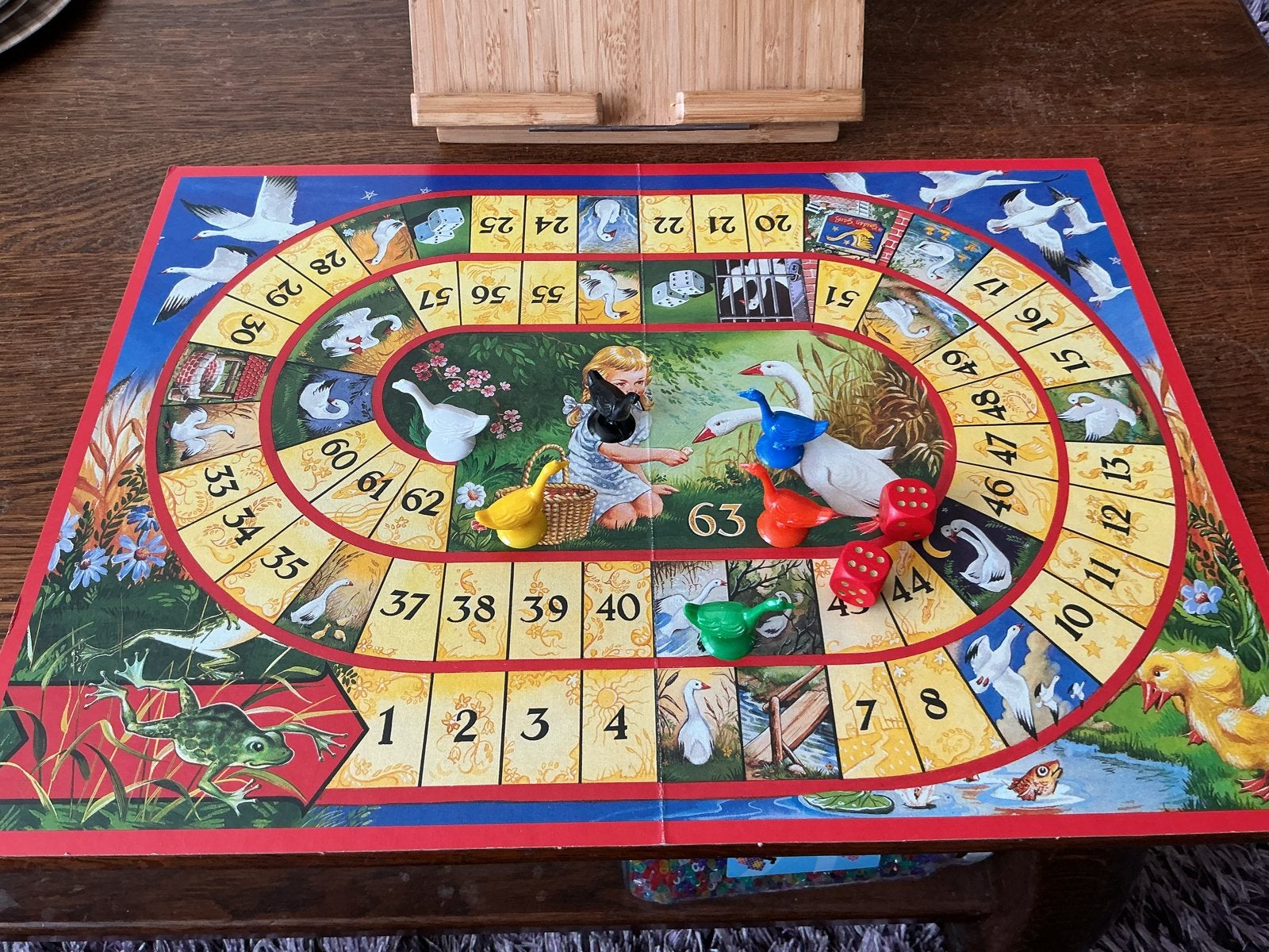 Oud-Hollands Ganzenbord - Jumbo Gezelschapsspel, Drie of vier spelers, Ophalen of Verzenden, Zo goed als nieuw