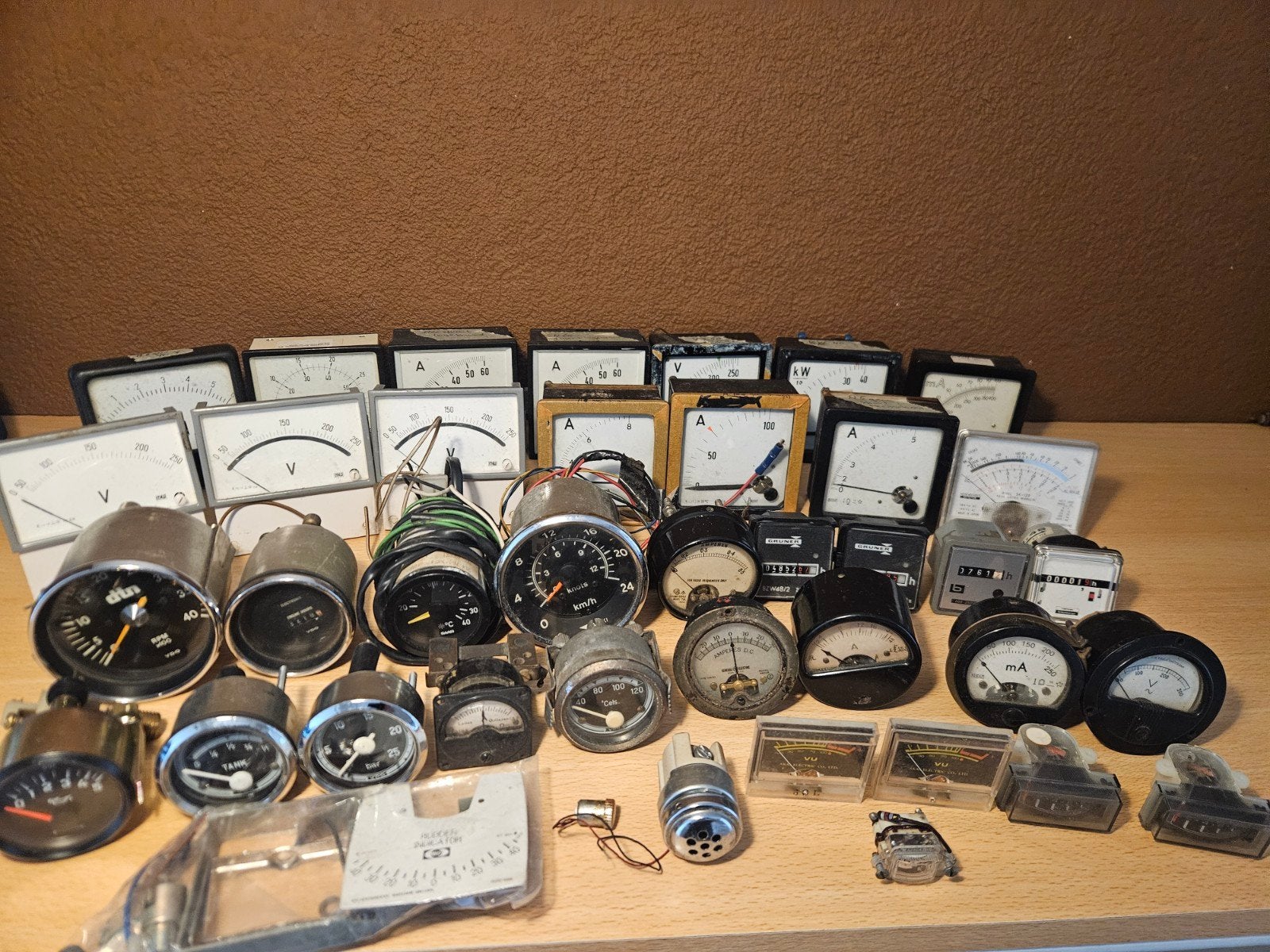 Diverse meters en meetinstrumenten - Vintage collectie, Ophalen of Verzenden, Gebruikt