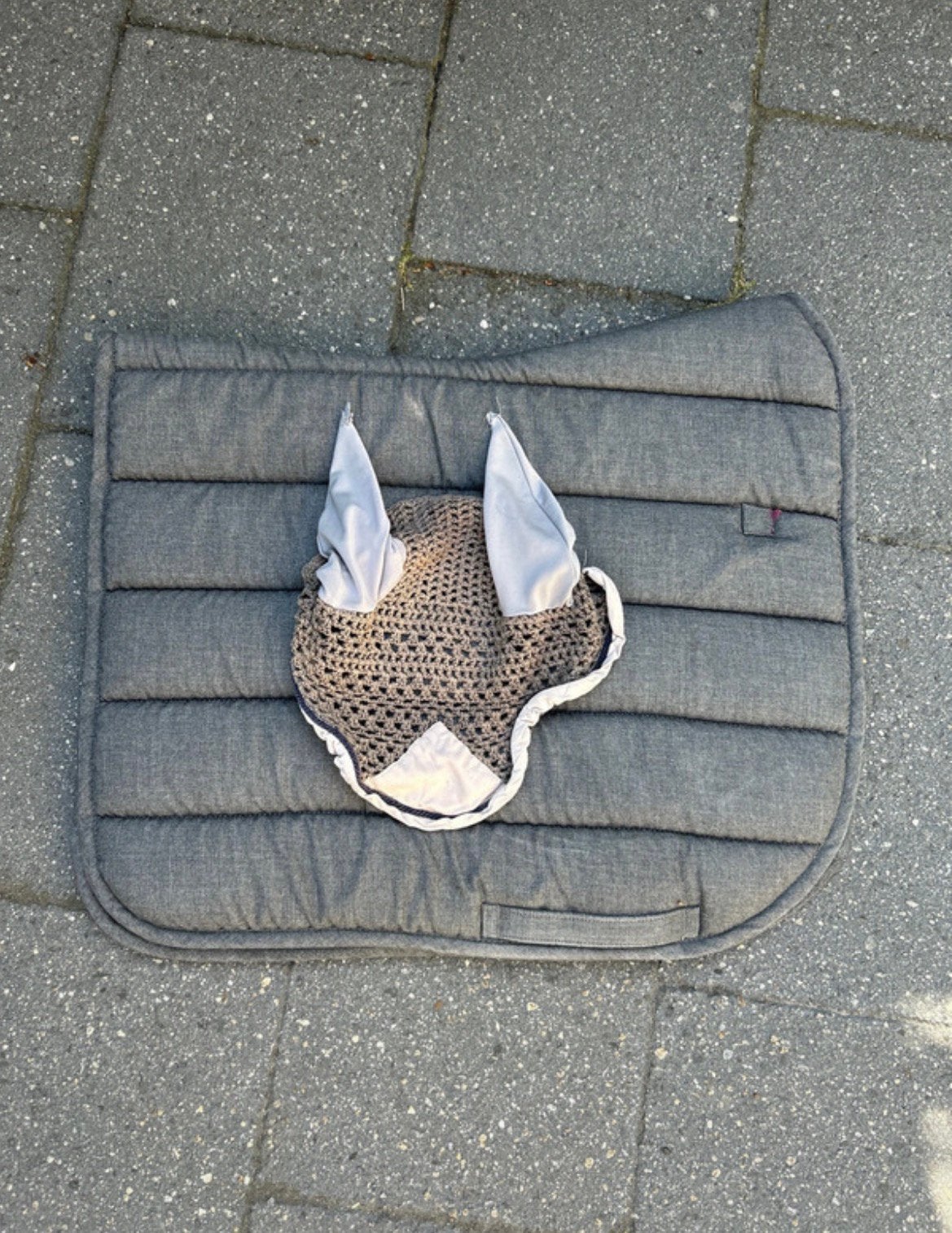setje dekje en oornetje, Full (L), Gebruikt, Dressuurdekje, Ophalen of Verzenden