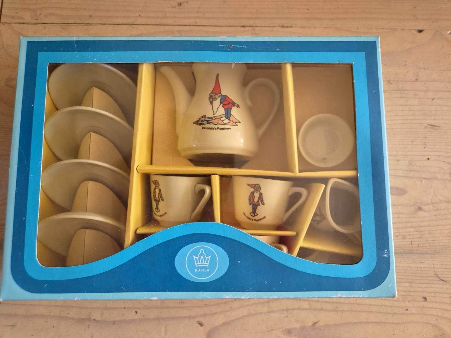 Van Nelle's kinder thee servies, Kahla in originele doos, Ophalen of Verzenden