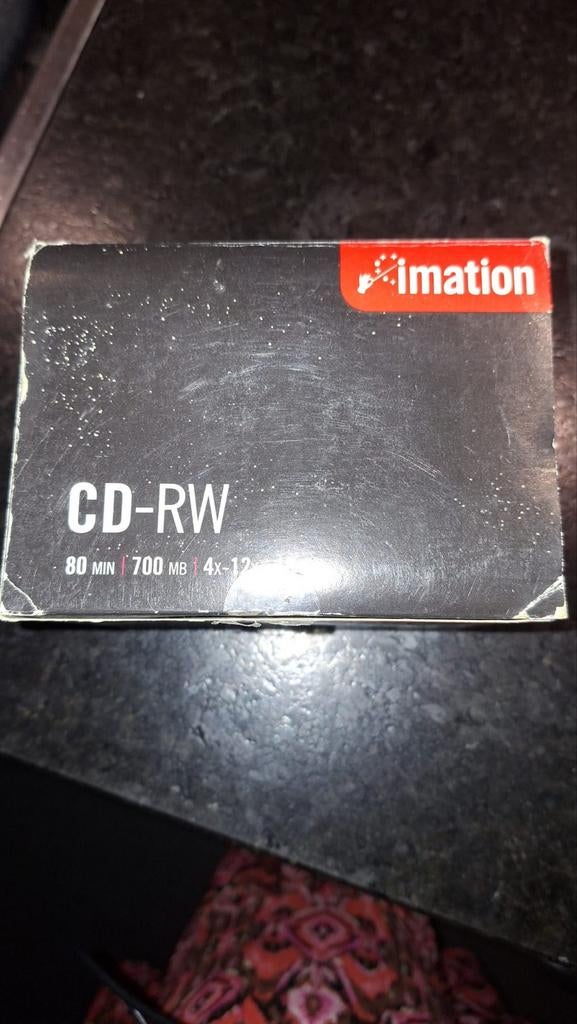 Imation CD-RW 80 min 700 MB 4x-12x herschrijfbaar, Herschrijfbaar, Cd, Nieuw, Ophalen of Verzenden