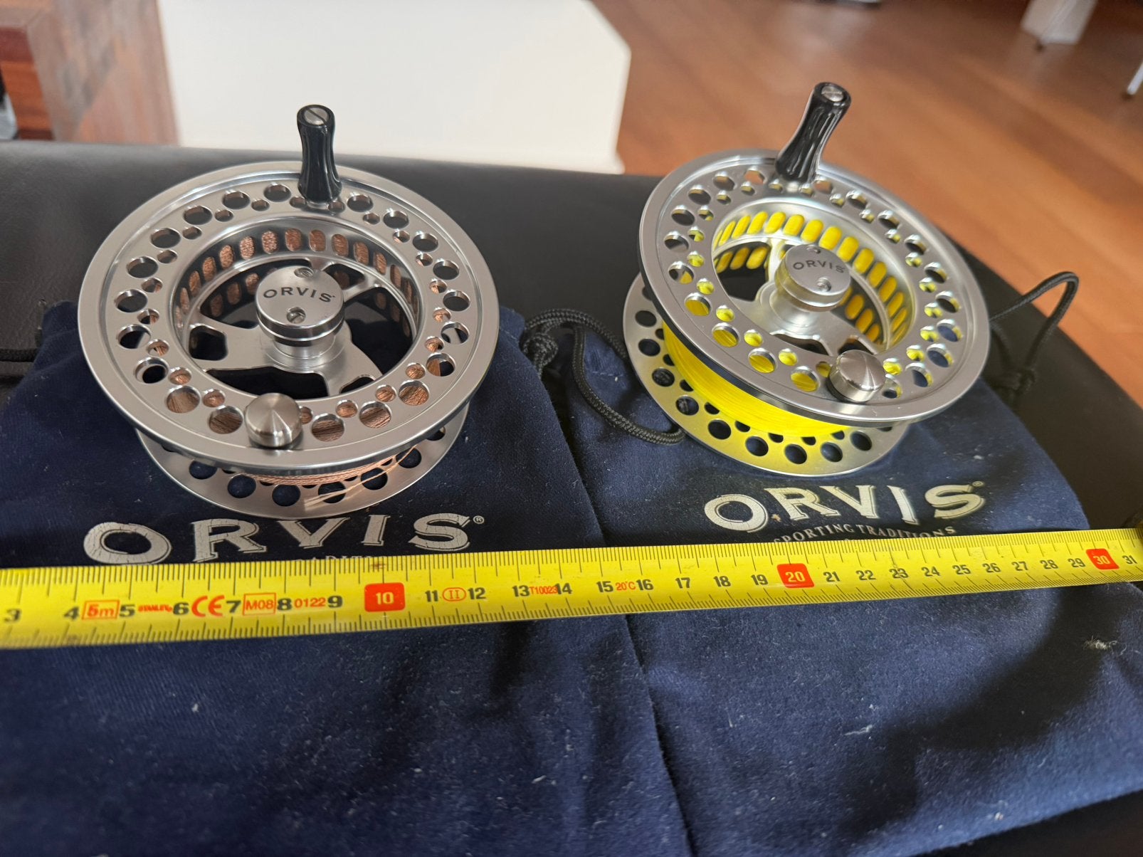 Orvis Hydros large arbor reserve spoelen  dia 10&11cm, Ophalen of Verzenden, Zo goed als nieuw, Molen