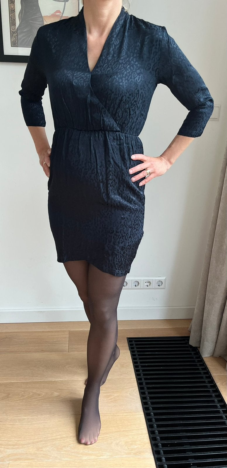 Jurk Modstrom m S als nieuw!, Kleding | Dames, Blauw, Ophalen of Verzenden, Zo goed als nieuw, Maat 36 (S)