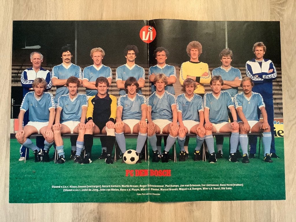 Poster FC Den Bosch Jaren 80, Ophalen of Verzenden, Zo goed als nieuw, Overige binnenlandse clubs, Poster, Plaatje of Sticker