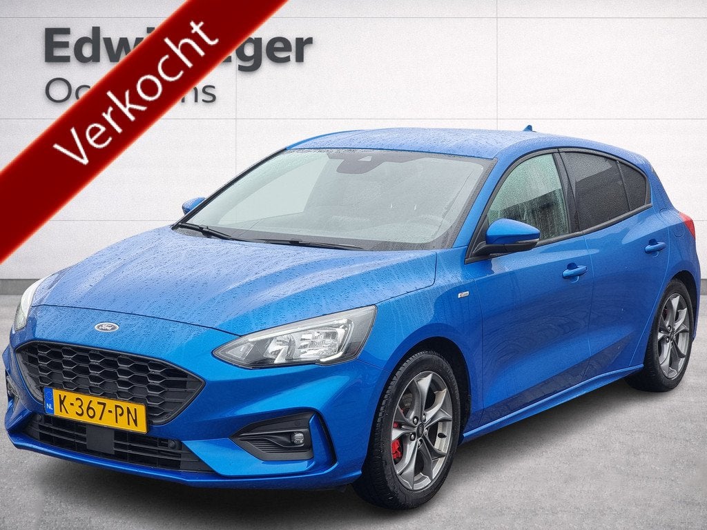 Ford Focus 1.0 EcoBoost Hybrid ST Line X Business | Camera |, Auto's, Ford, 12 maanden, Gebruikt, Blauw, Lichtsensor
