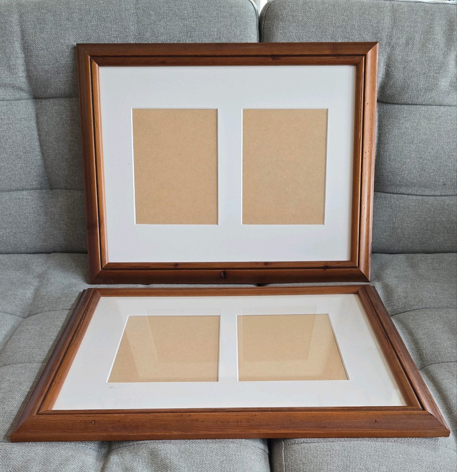 2 Passe-partout fotolijsten voor 2 foto's, Ophalen, Zo goed als nieuw