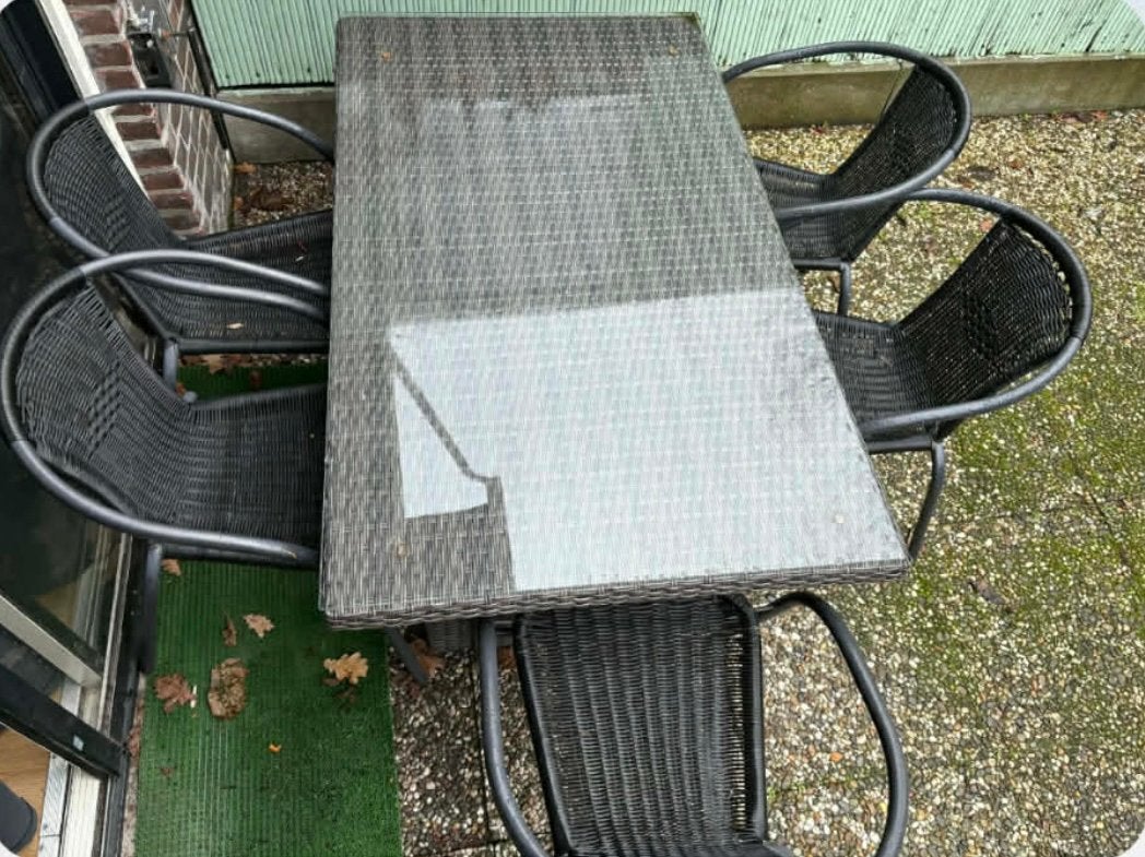 Tuinset, Ophalen, Gebruikt