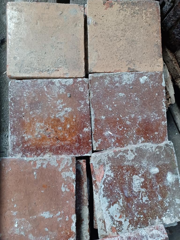 Estriken-oude plavuizen-boerenplavuizen, Ophalen, Gebruikt, Steen of Klei, Minder dan 50 cm