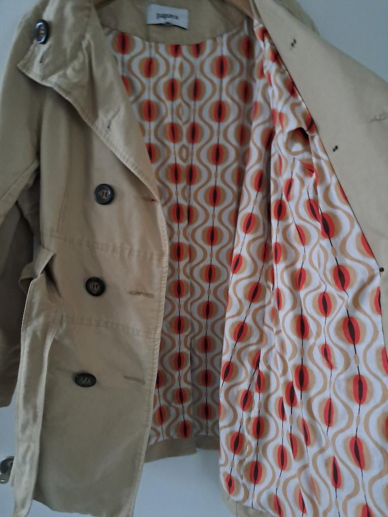 Damesjas Papaya 46, Kleding | Dames, Beige, Maat 46/48 (XL) of groter, Ophalen of Verzenden, Zo goed als nieuw