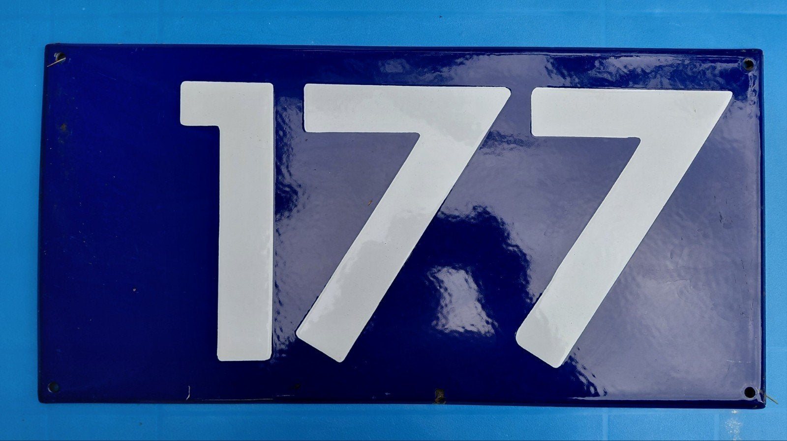 Vintag emaille bord jaren 60, Ophalen of Verzenden, Gebruikt, Reclamebord