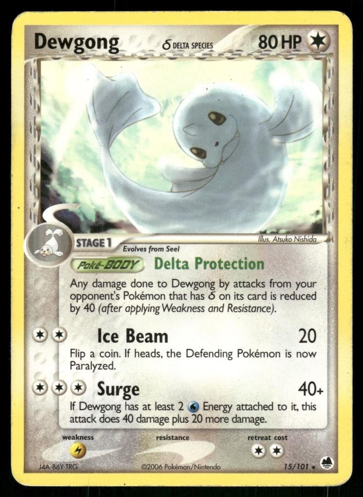 Dewgong δ 15/101 - Dragon Frontiers (NM), Verzenden, Gebruikt