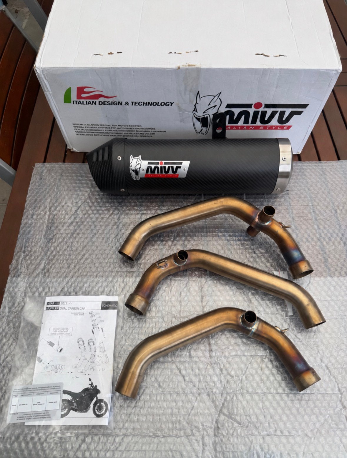 MIVV Carbon Uitlaat Yamaha MT-09 / FZ-09 2013–2020, Ophalen of Verzenden, Nieuw
