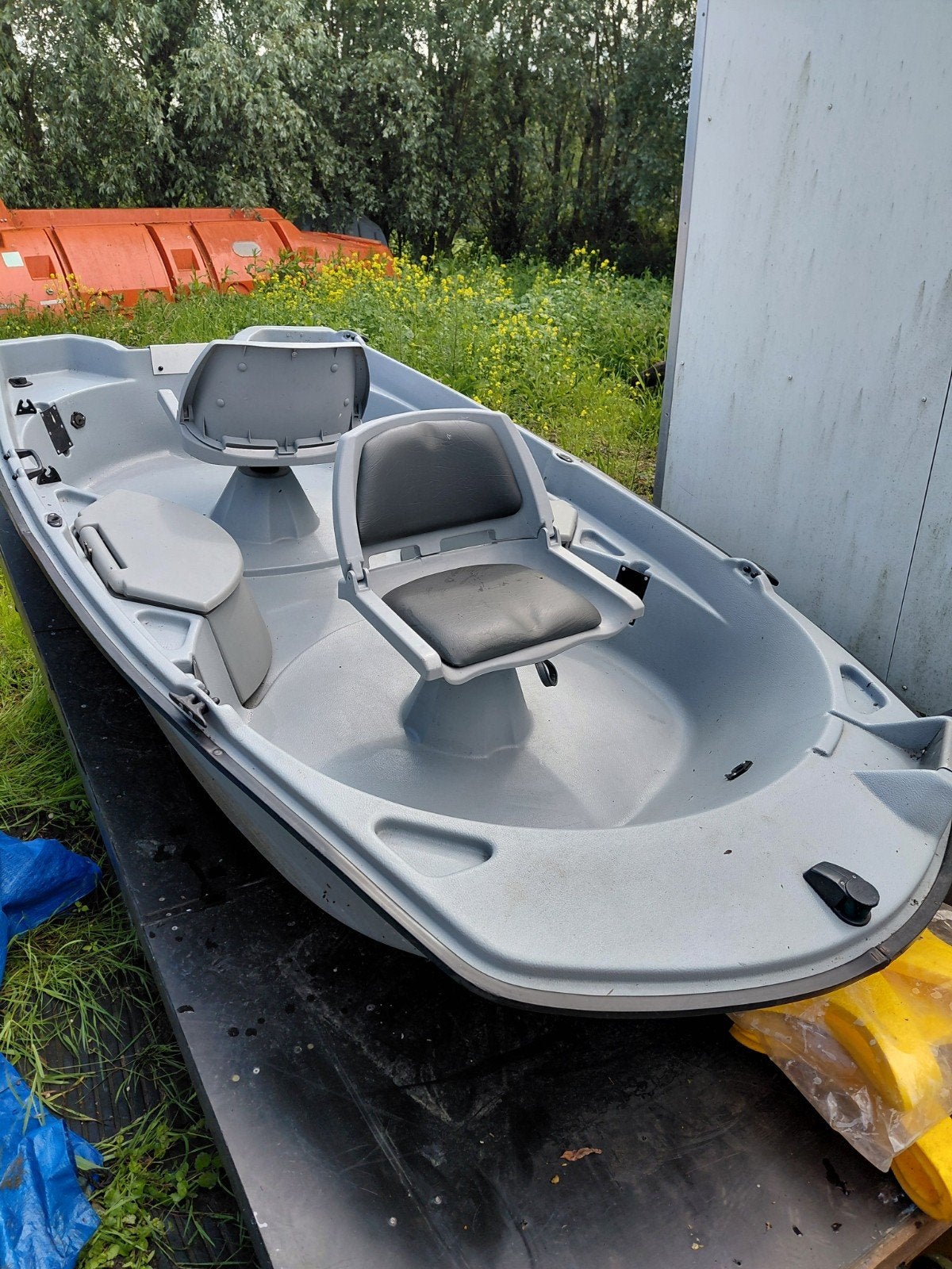 Super visboot met aanhanger, Ophalen, 3 m