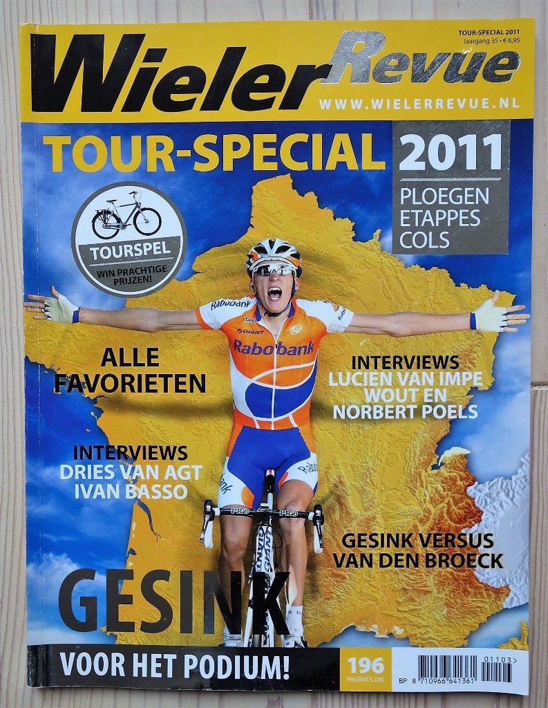 Wieler Revue: Tour Special 2011; ploegen, etappes, cols, Verzenden, Zo goed als nieuw, Sport en Vrije tijd