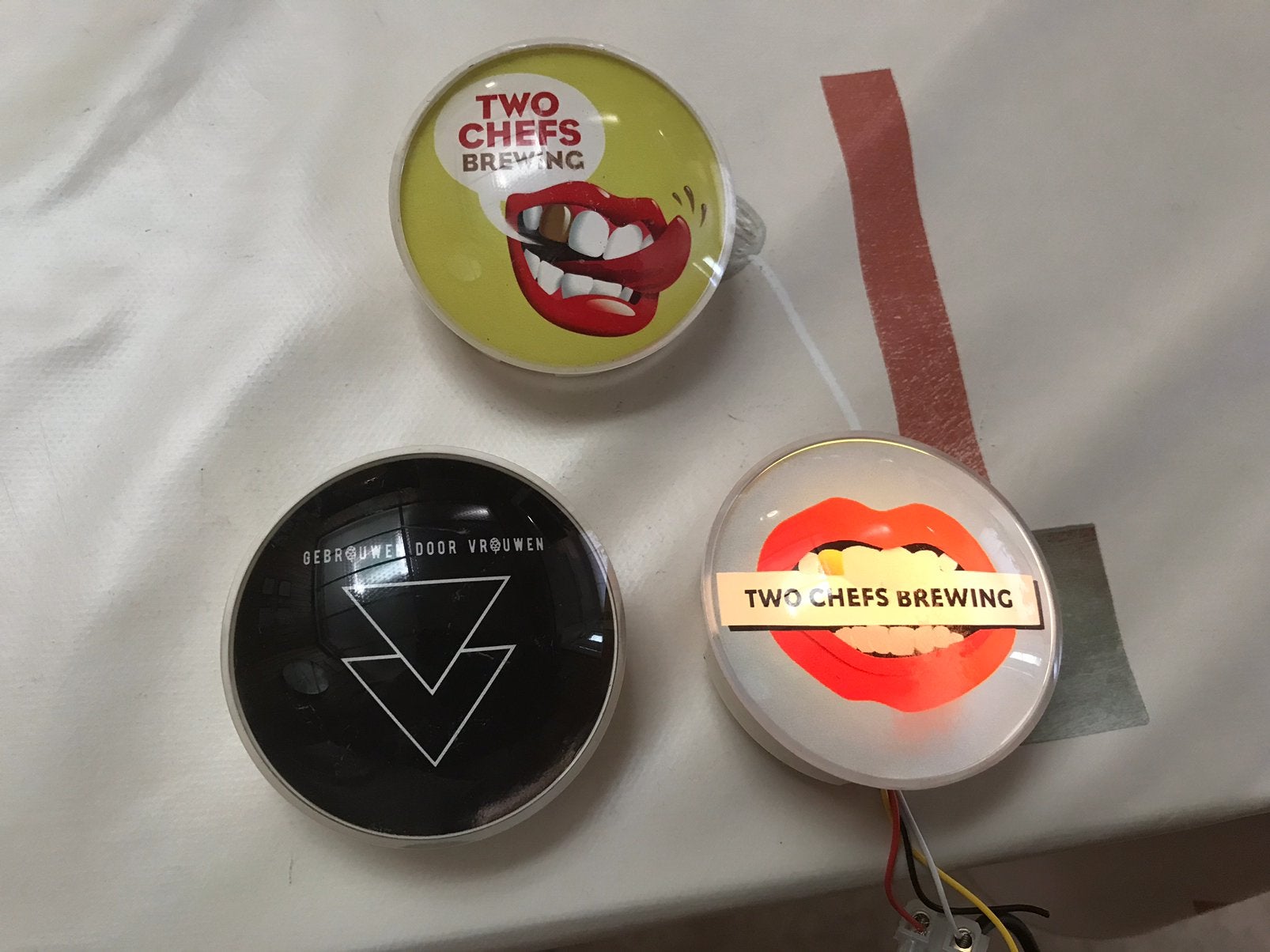 3 taplenzen met verlichting, Ophalen of Verzenden, Gebruikt, Overige typen