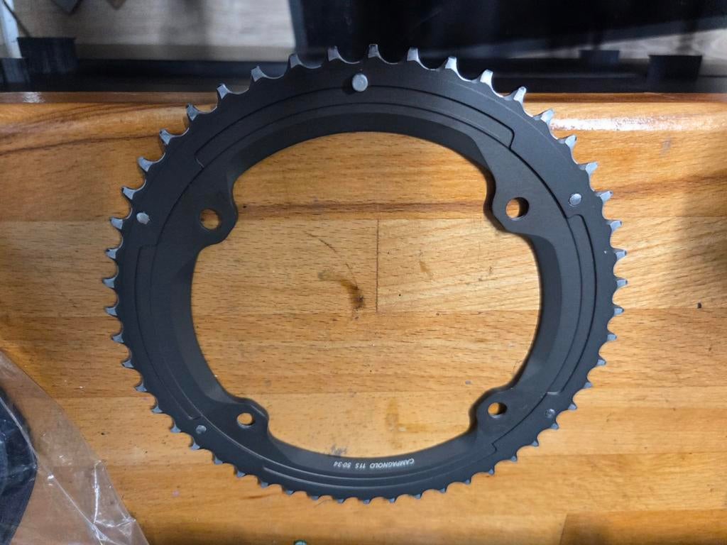 Campagnolo 11 speed 50tands kettingblad record, Fietsen en Brommers, Fietsonderdelen, Zo goed als nieuw, Aluminium, Racefiets