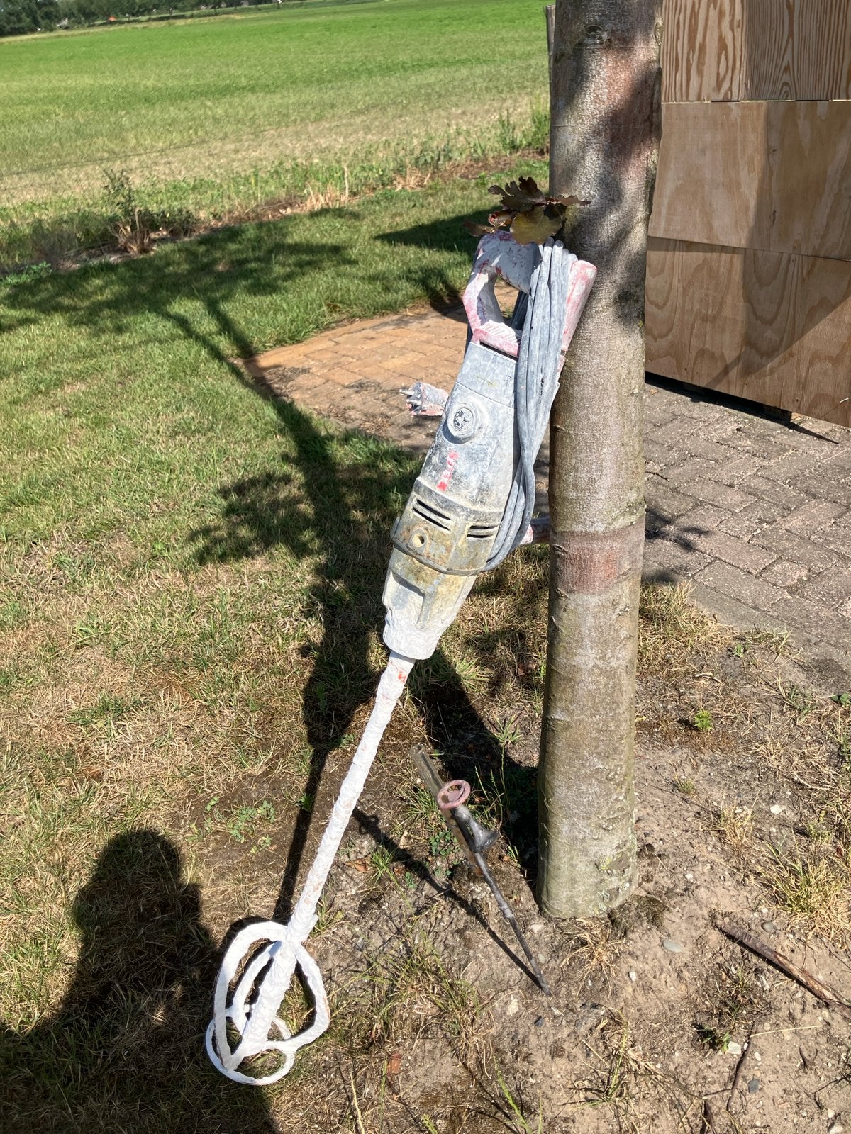 Gebruikte mengmachine voor gips of cement, Ophalen, Gebruikt
