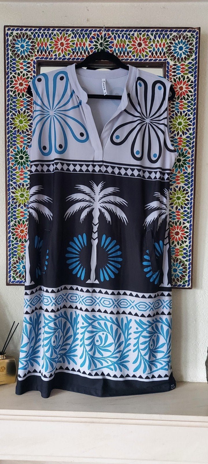 Zoso prachtige stretch zomerjurk maat xxxl zgan, Ophalen of Verzenden, Zo goed als nieuw, Blauw, Jurk