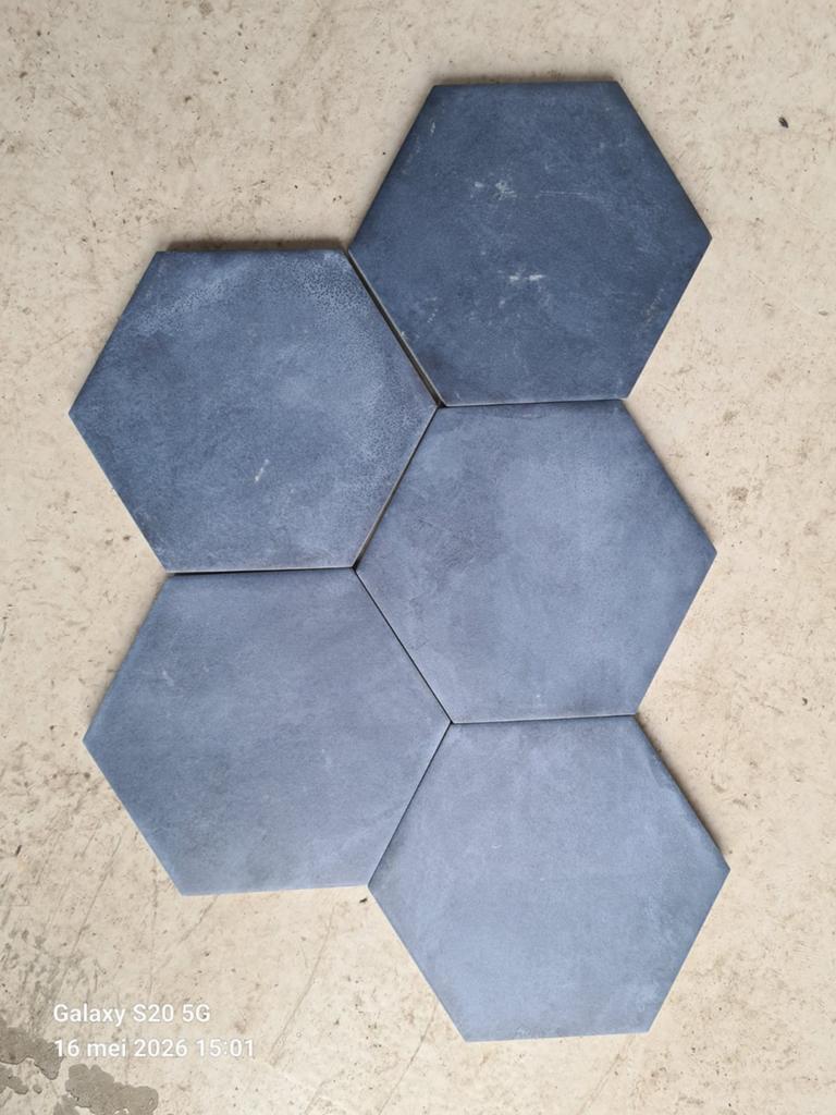 Blauwe zeshoekige tegels - Tonalite Exanuance Blu, Ophalen, Nieuw, Minder dan 20 cm, Minder dan 20 cm