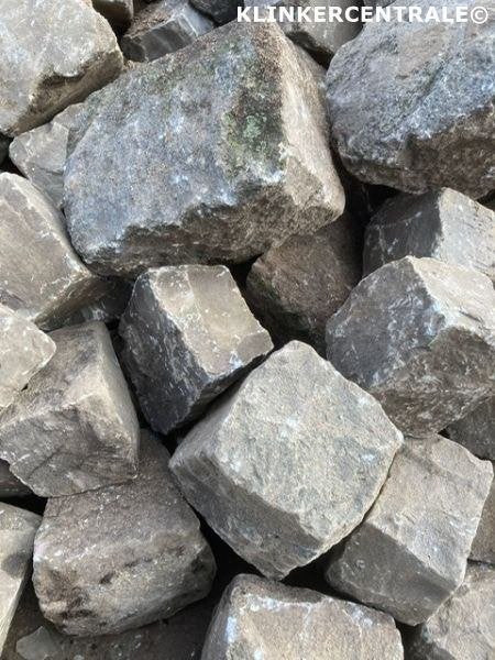 20m2 grijs antraciet bestrating kinderkoppen graniet keien., Bij dit gebruikte product niet meer te achterhalen., Gebruikt, Verzenden