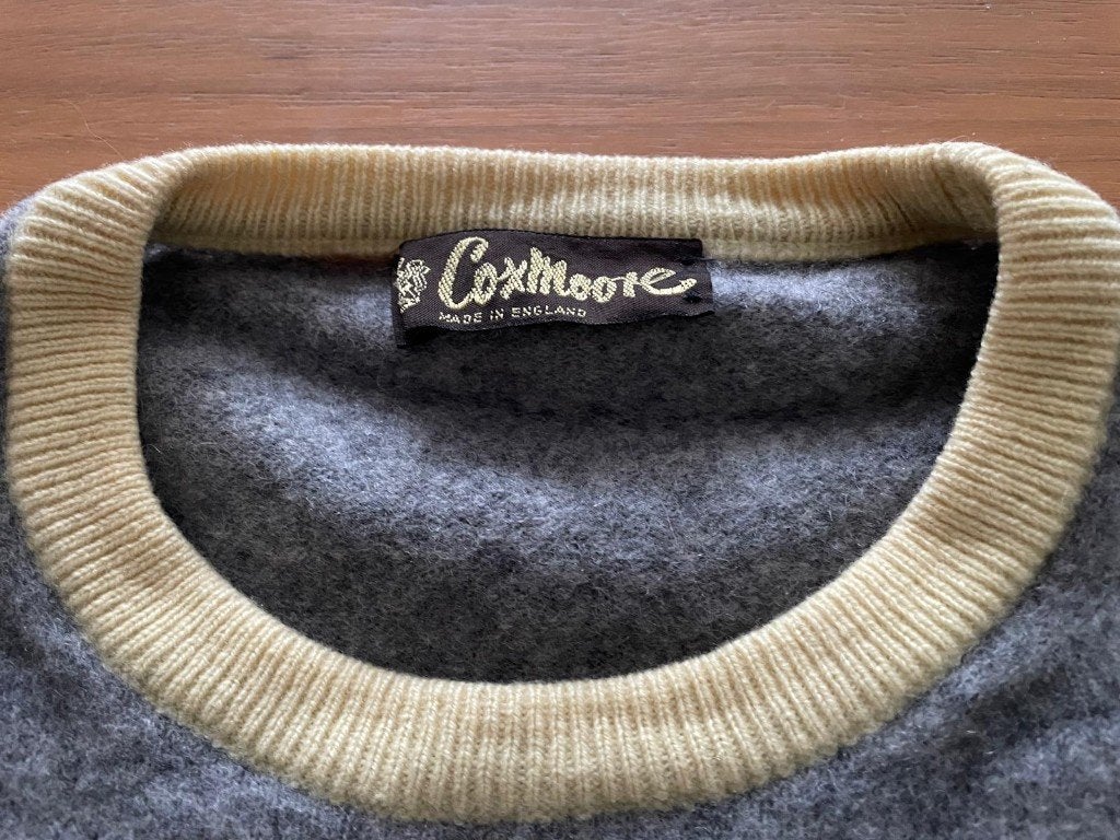 vintage wollen trui van Coxmoore, Maat 38/40 (M), Ophalen of Verzenden, Zo goed als nieuw, Grijs