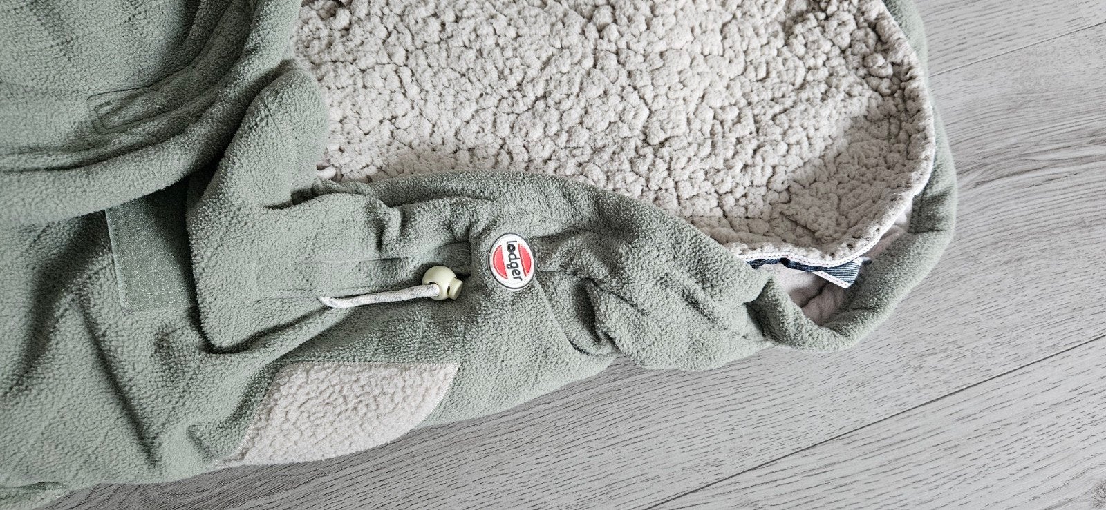 Lodger Wrapper Fleece Bakerzak Groen, Ophalen