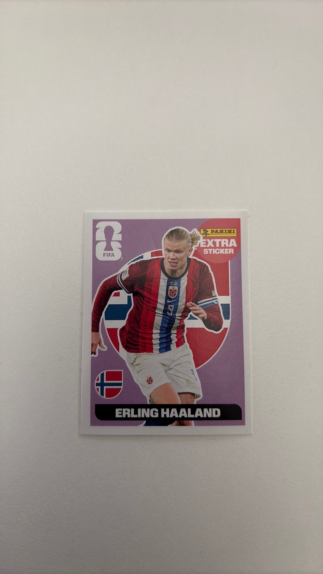 Panini WK 2026 Extra Sticker - Erling Haaland, Ophalen of Verzenden, Zo goed als nieuw, Sticker