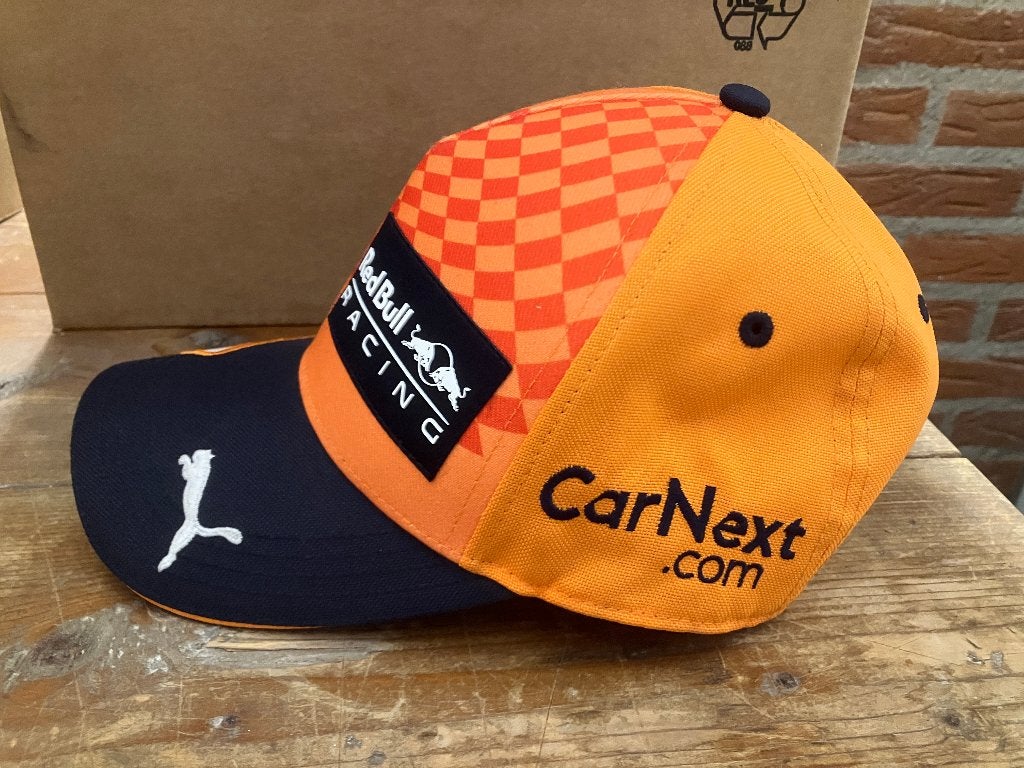 ✅ Max Verstappen 2021 Special Orange Cap Red Bull Racing, Verzamelen, Automerken, Motoren en Formule 1, Ophalen of Verzenden, Zo goed als nieuw
