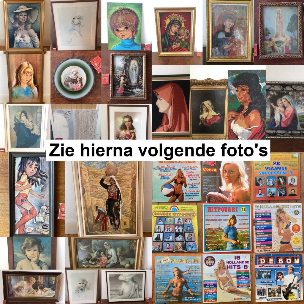 Veel vintage vrouwen meisjes grrrl girls Maria schilderijen, Verzamelen, Retro, Ophalen of Verzenden, Huis en Inrichting