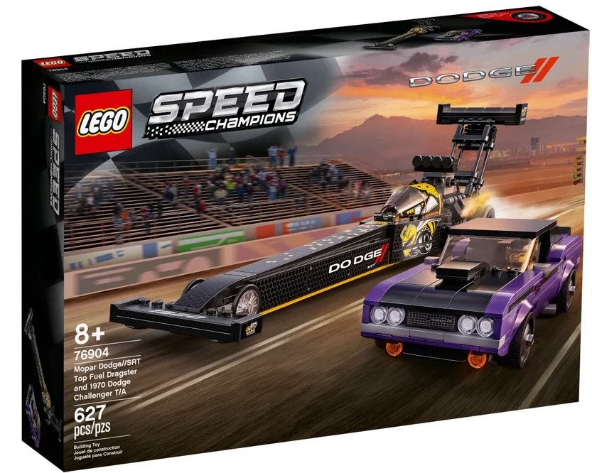 Lego Speed Champions Mopar Dodge Dragster & Challenger 76904, Nieuw, Complete set, Compleet, Lego