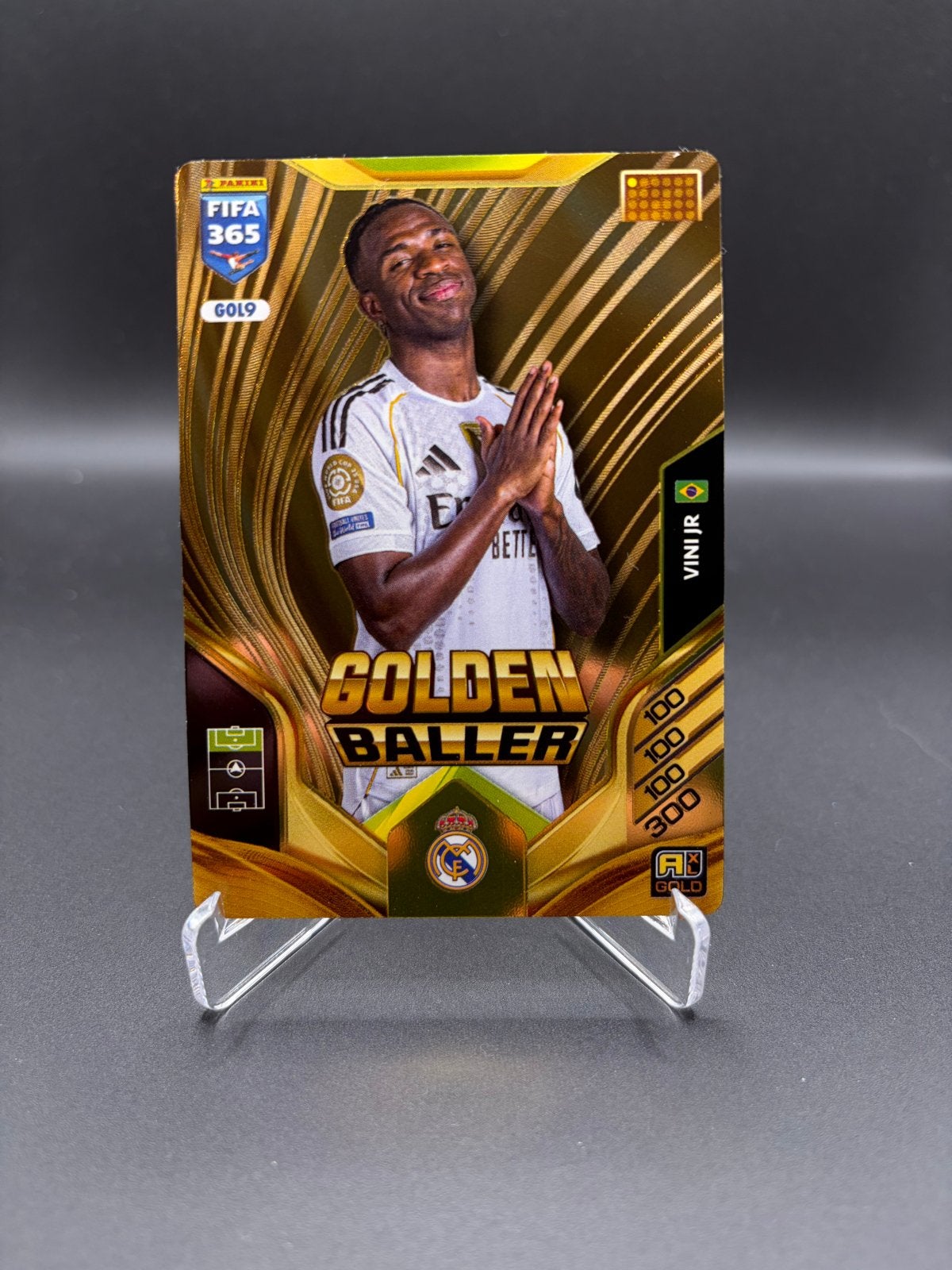 Panini FIFA 365 Adrenalyn XL 2026 Golden Baller Vini Jr., Ophalen of Verzenden, Zo goed als nieuw, Buitenlandse clubs, Spelerskaart