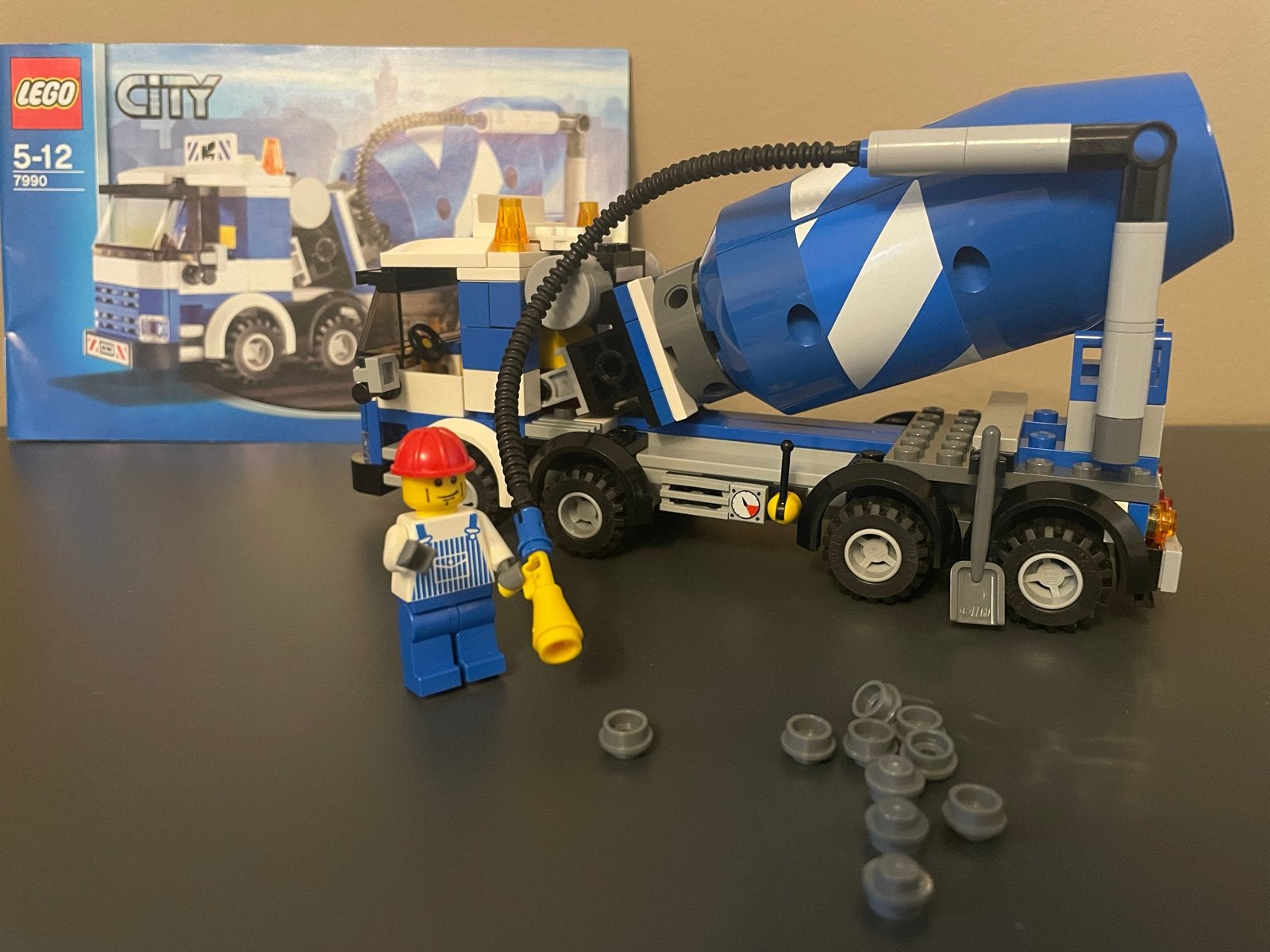 LEGO City 7990 Cementwagen met Minifiguur en Boekje, Ophalen, City, Lego, Complete set