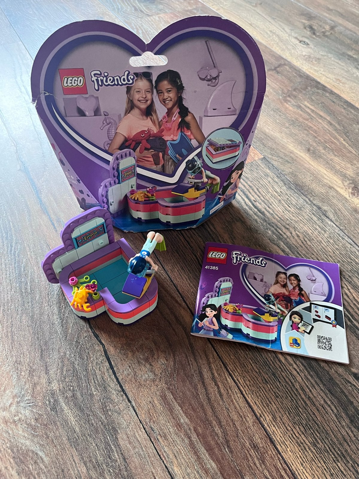 LEGO Friends Hartdoosje Emma's Zomerplezier 41385, Ophalen of Verzenden, Gebruikt, Overige merken