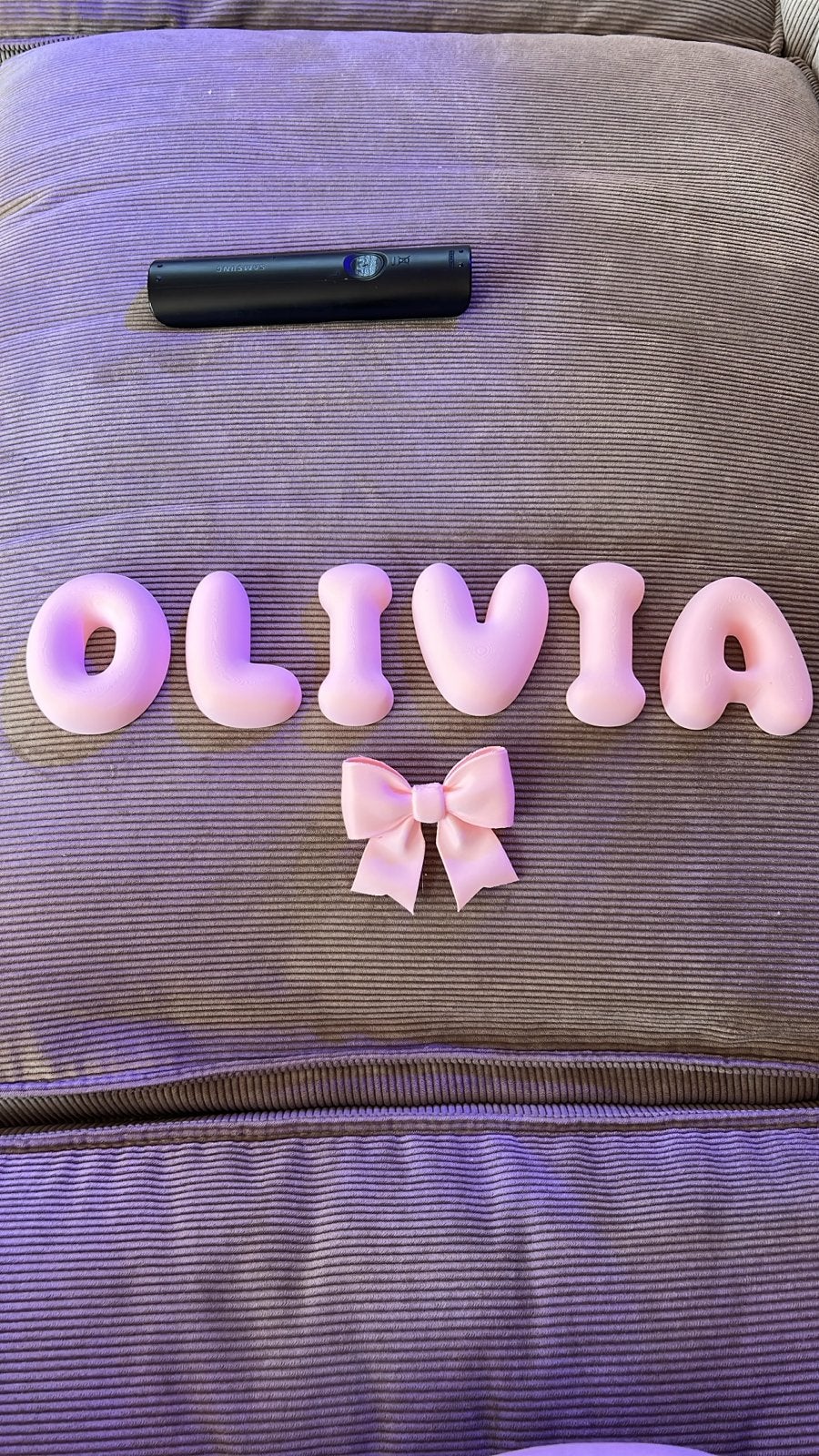3D Geprinte Bubble Letters - Gepersonaliseerde Naam, Roze, Handgemaakt, Nieuw, Ophalen of Verzenden