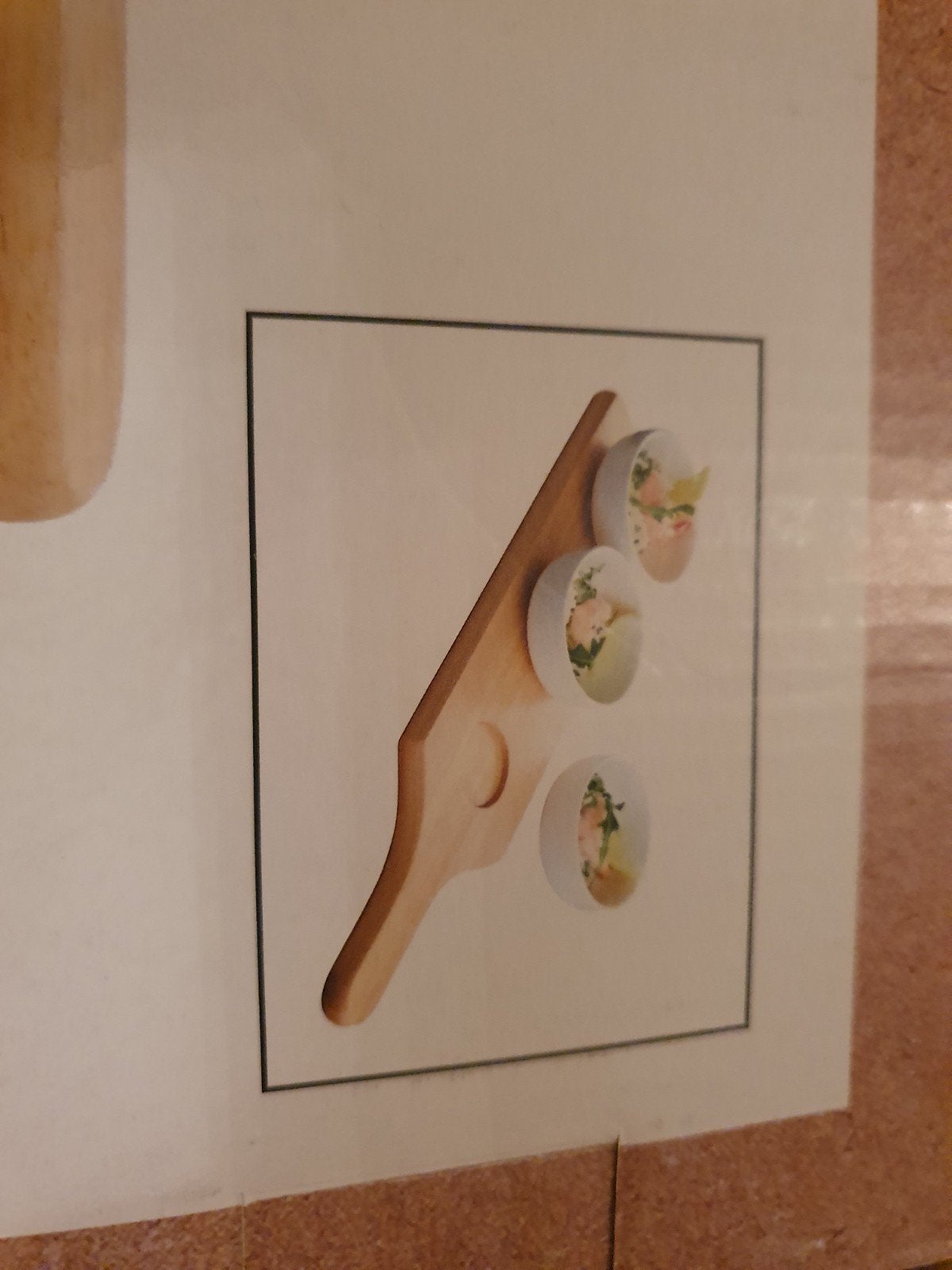 Presenteerplank met 3 schaaltjes, Ophalen, Hout, Snij-/serveerplank, Nieuw